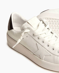 Men's Purestar with leather star and black leather heel tab sneakers