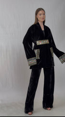 Midnight Royal Velvet Pants