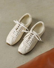 Contrast Nappa Leather Lightweight Sole Sneaker