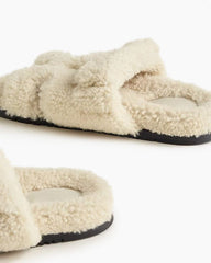 Chypre Plush Flat Sandal