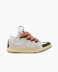 Curb Sneakers with Oversized Multicolor Laces