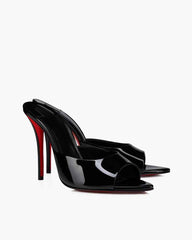 Miss Series - 100mm Patent Leather Mules Stiletto Heels