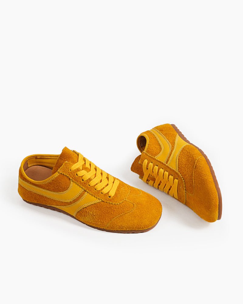Color Pop Retro Suede Nappa Leather Sneakers
