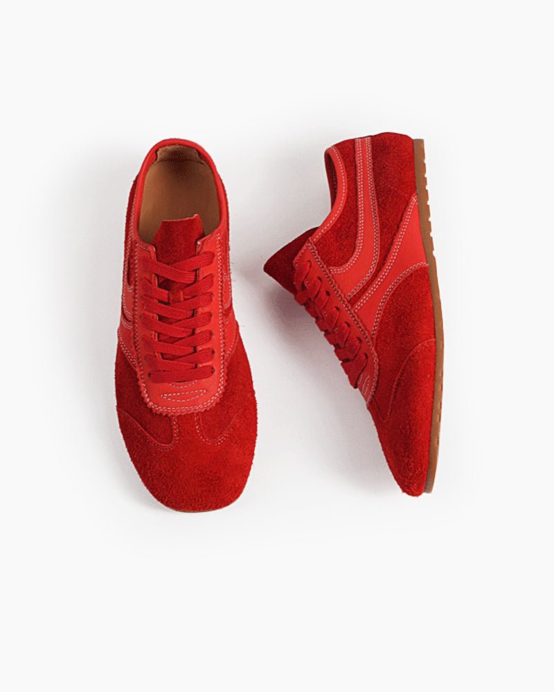 Color Pop Retro Suede Nappa Leather Sneakers