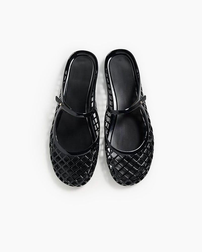 Shadow Night Lattice Anti-Slip Openwork Sandals