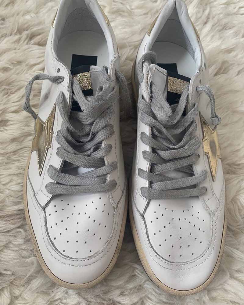 Women's Ball Star Leather Sneakers
