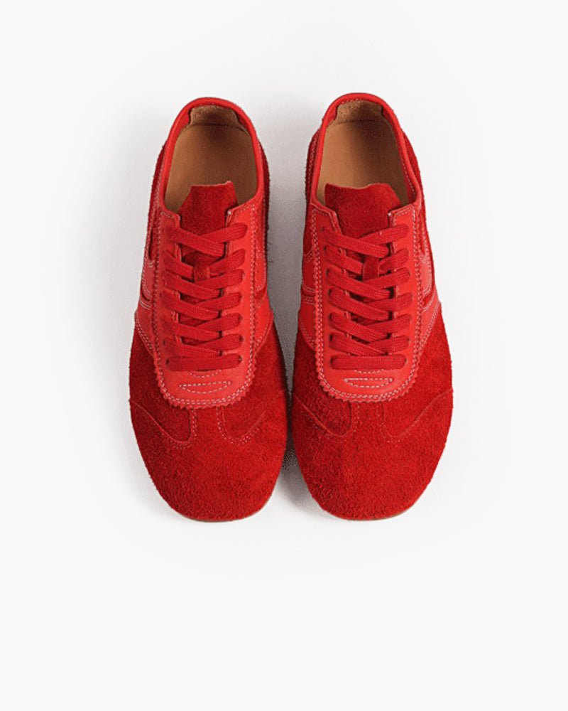 Color Pop Retro Suede Nappa Leather Sneakers