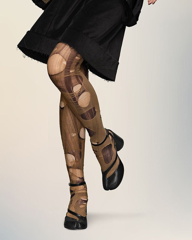 Tabi Leather Split Toe Block Heel Sandals