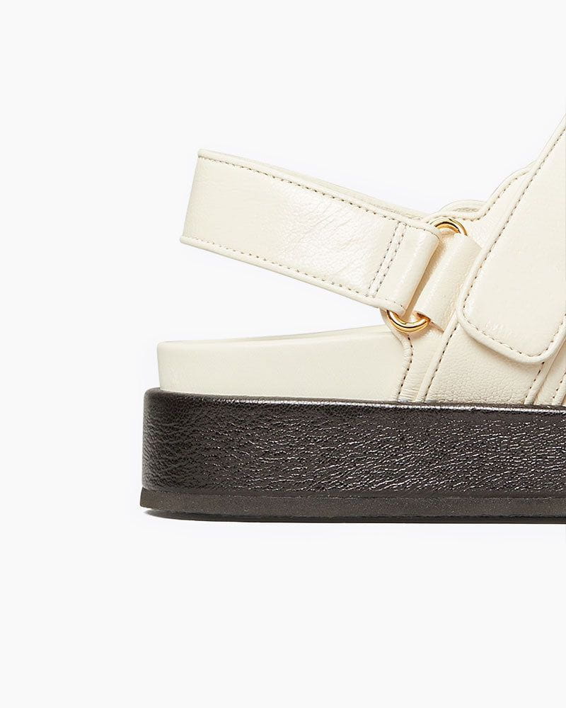 PureEase Velcro Flatform Sandals