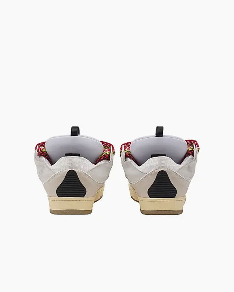 Curb Sneakers with Oversized Multicolor Laces