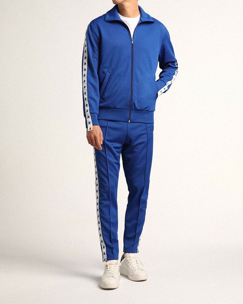 Men's Purestar with leather star and black leather heel tab sneakers