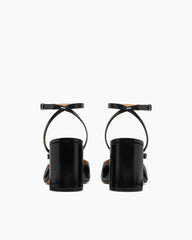 Tabi Leather Split Toe Block Heel Sandals