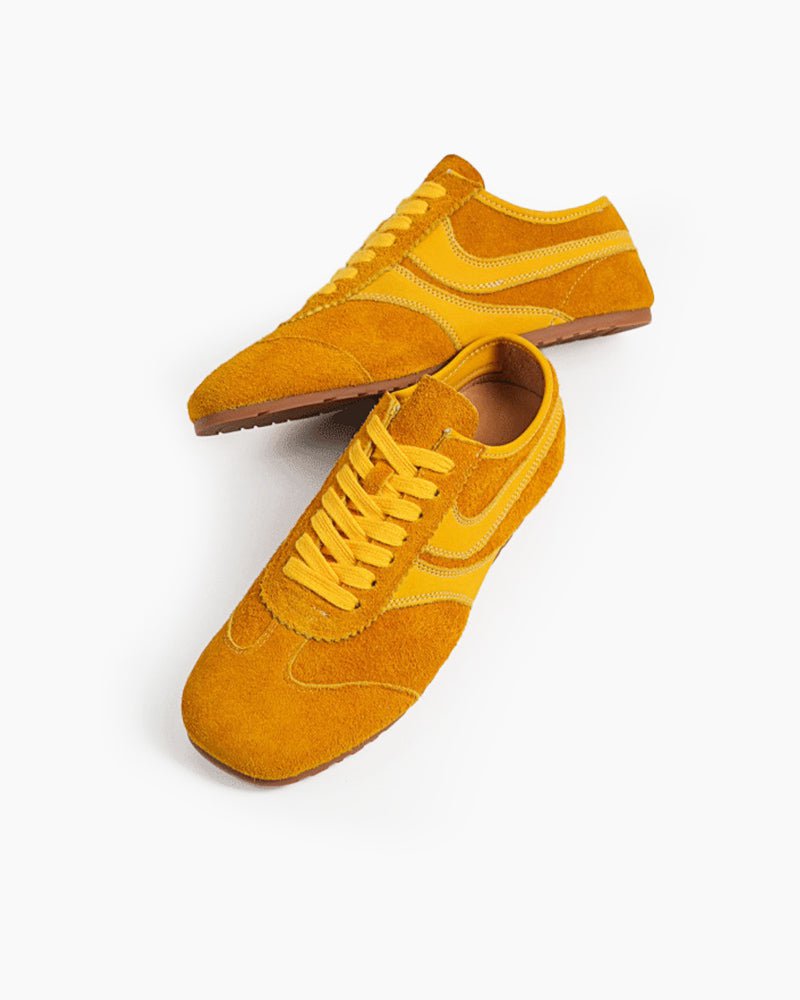 Color Pop Retro Suede Nappa Leather Sneakers