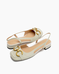 Slingback Block Heel Party Dress Sandals