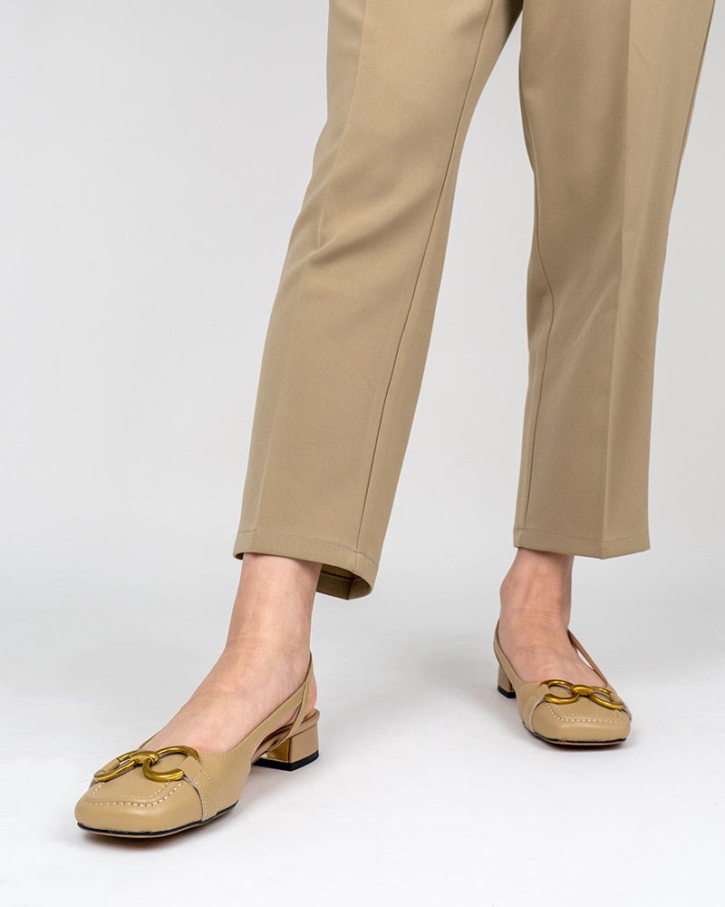 Slingback Block Heel Party Dress Sandals