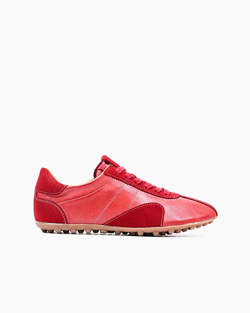 Retro Suede Nappa Leather Textured Sole Sneakers