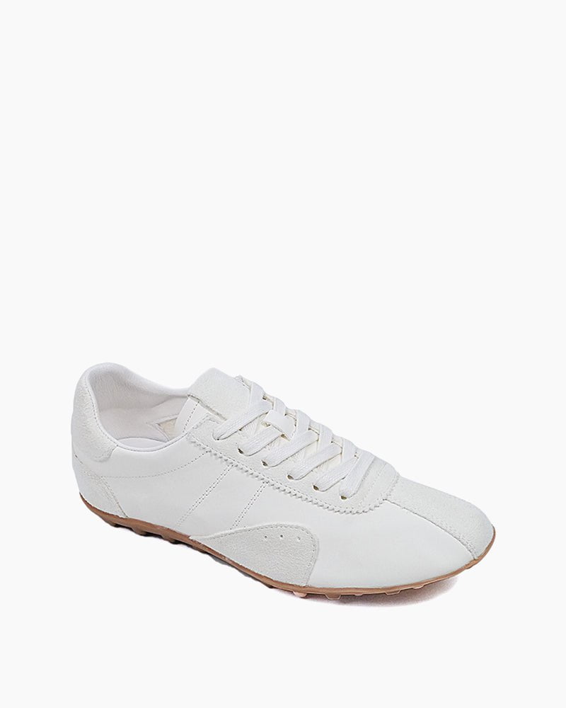 Retro Suede Nappa Leather Textured Sole Sneakers
