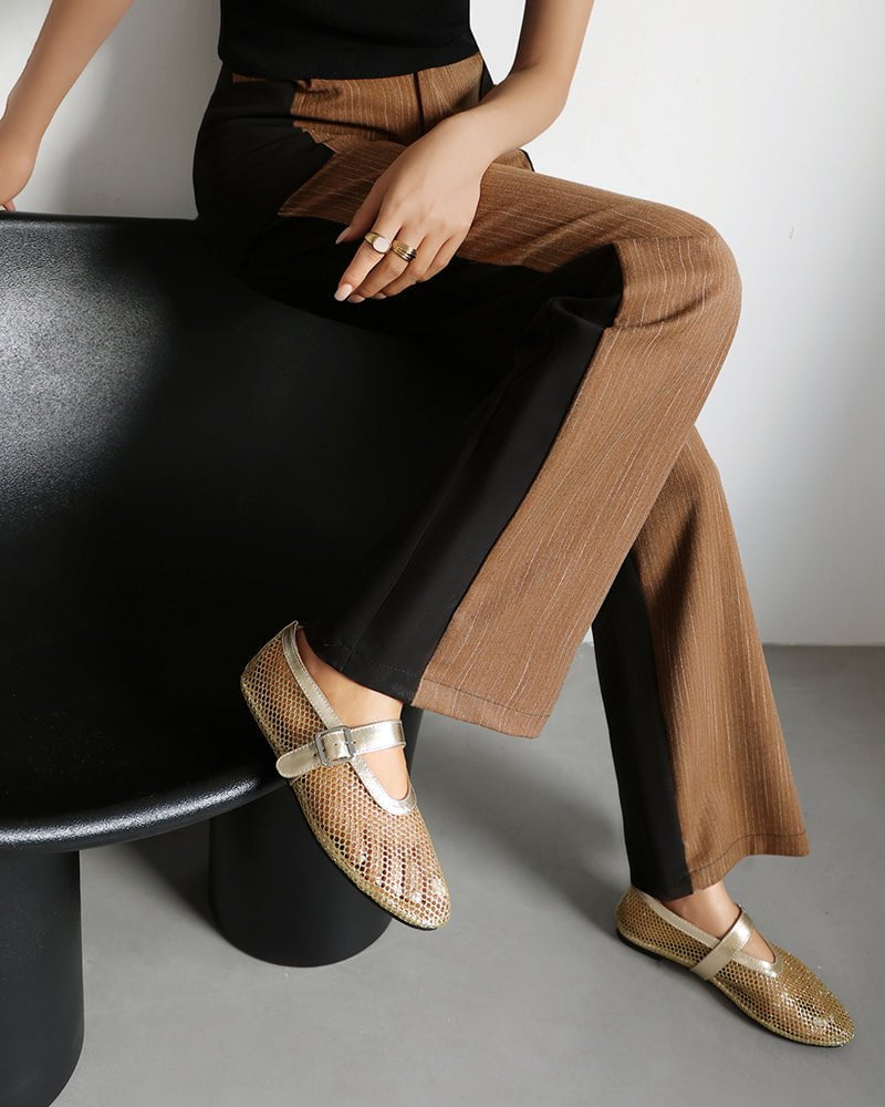 Mesh Mary Jane Flat Lightweight  Sandals