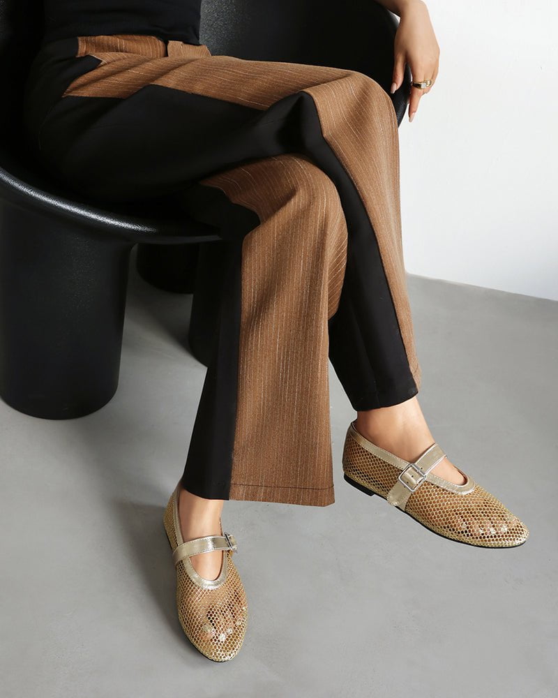 Mesh Mary Jane Flat Lightweight  Sandals