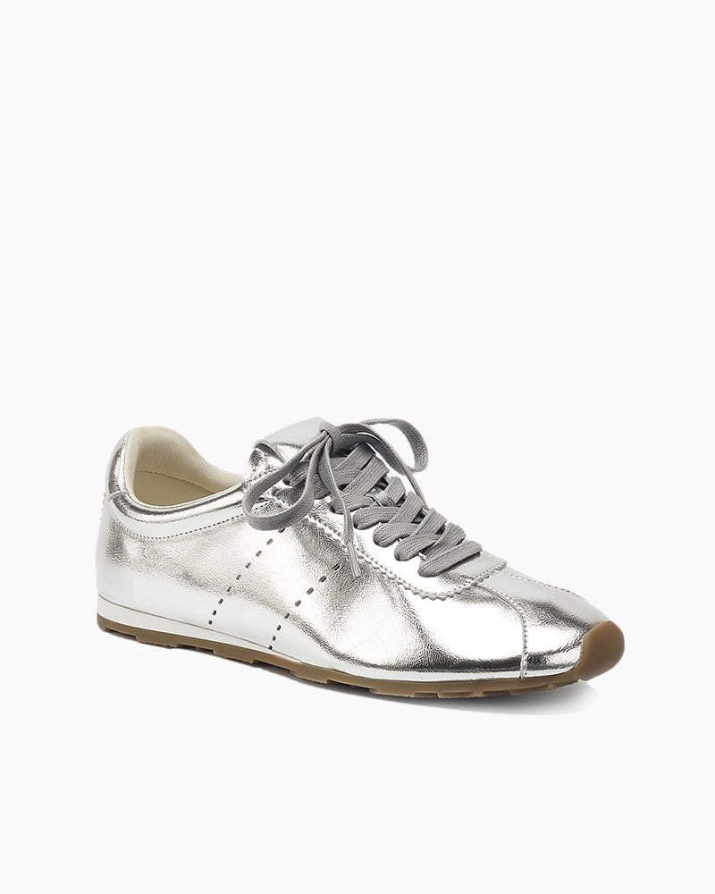 Contrast Nappa Leather Lightweight Sole Sneaker