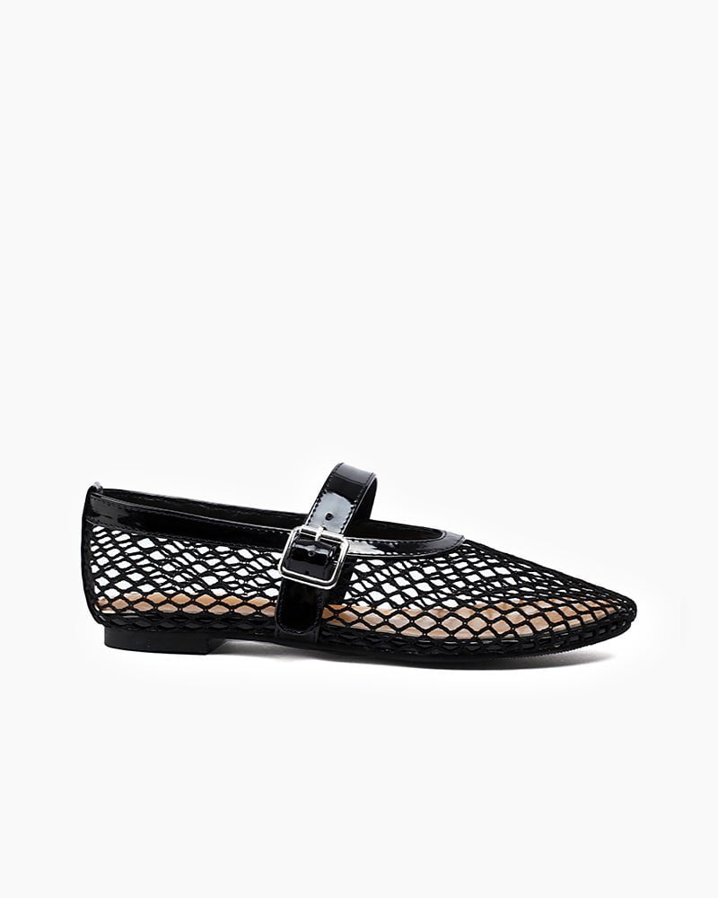 Mesh Mary Jane Flat Lightweight  Sandals