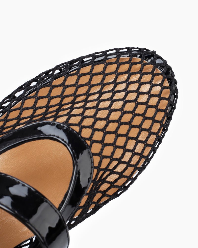 Mesh Mary Jane Flat Lightweight  Sandals