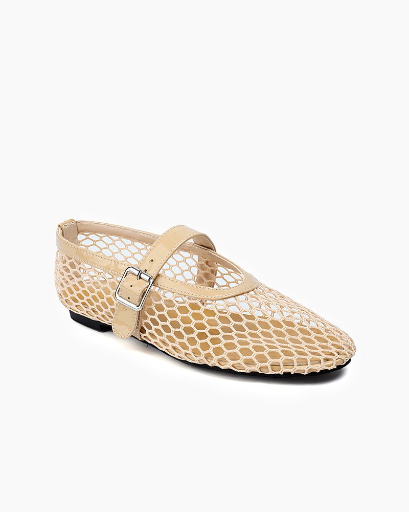 Mesh Mary Jane Flat Lightweight  Sandals