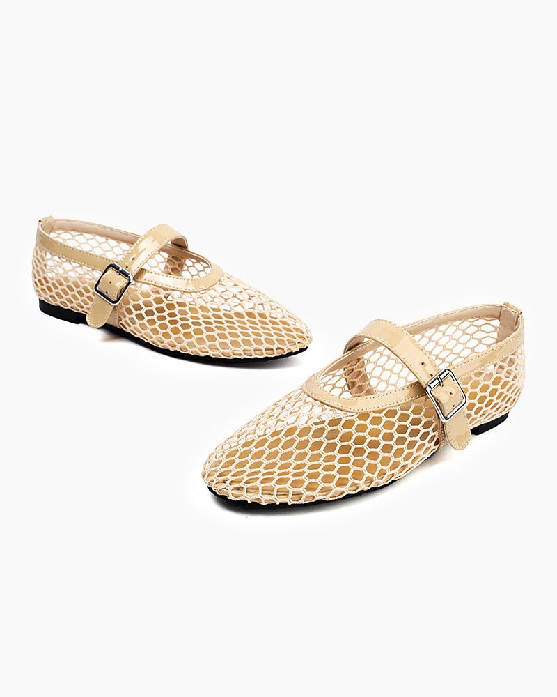 Mesh Mary Jane Flat Lightweight  Sandals