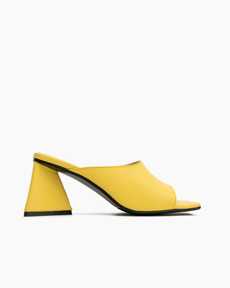 Minimalist Solid Color Chunky Heel Sandals