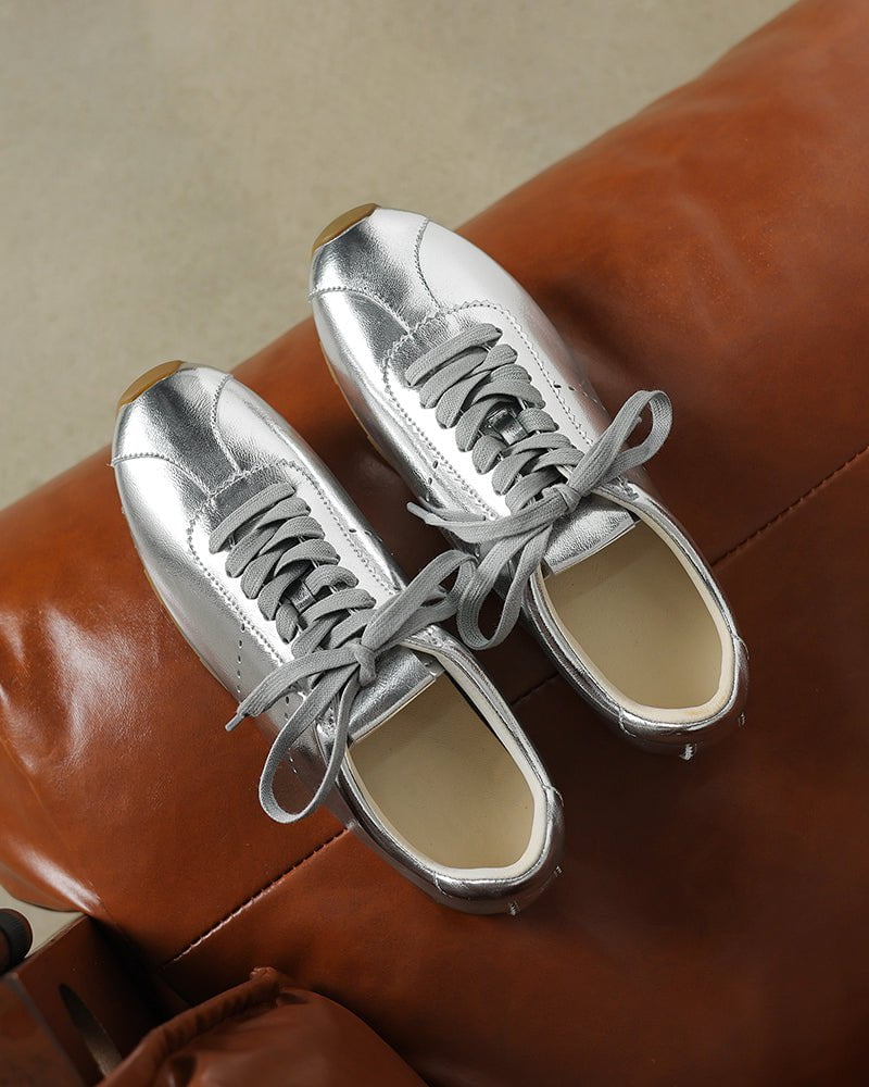 Contrast Nappa Leather Lightweight Sole Sneaker