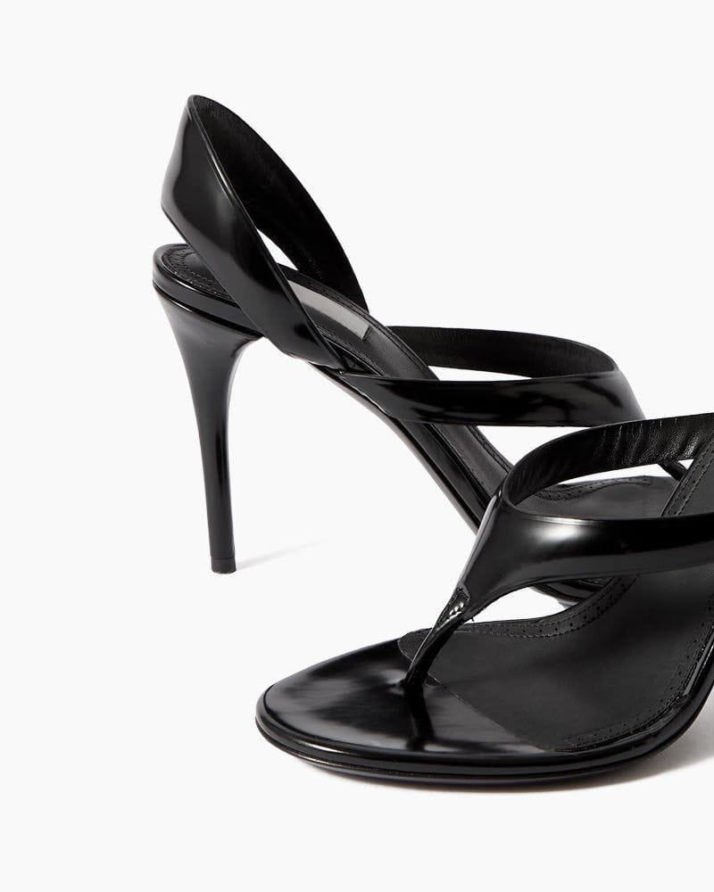 Infradito Sandals in Laminated Leather