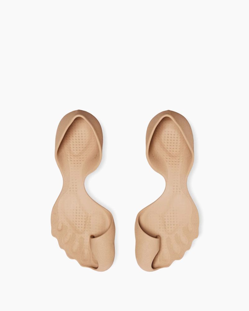 Peep Toe Flat Zero Sandals