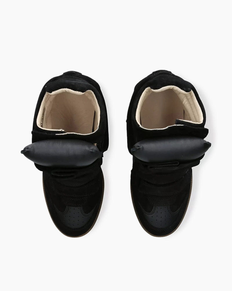 Bekett Suede and Leather High-Top Trainers