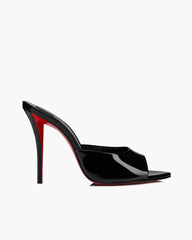 Miss Series - 100mm Patent Leather Mules Stiletto Heels