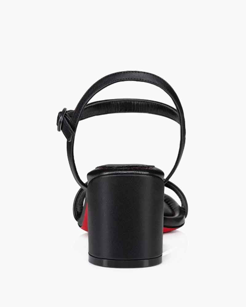 Miss Series - 55mm Leather Block Heel Sandals